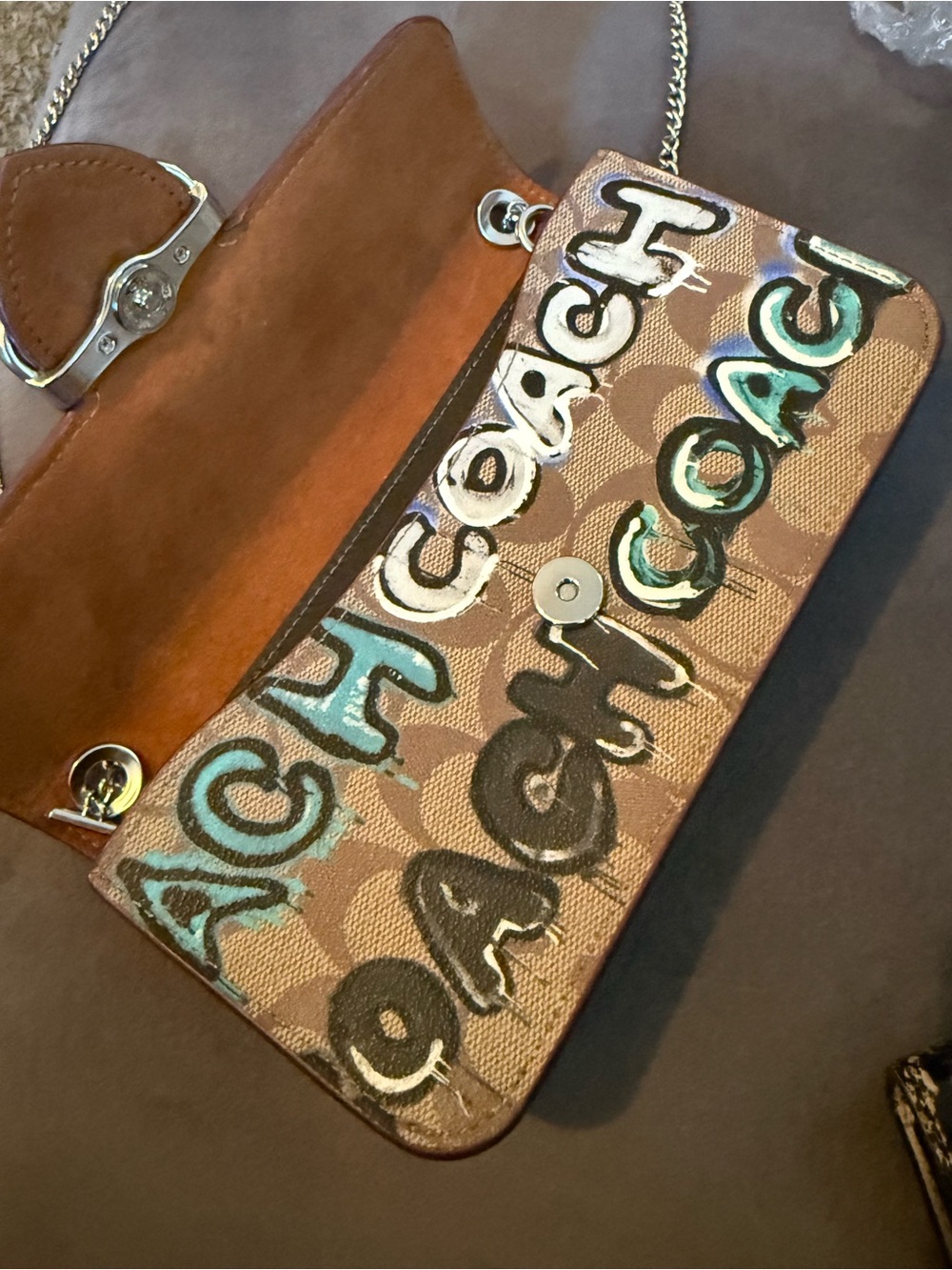 NWT Rare Coach X Mint + Serf Morgan Crossbody In Signature Canvas CM214 - Picture 14 of 17